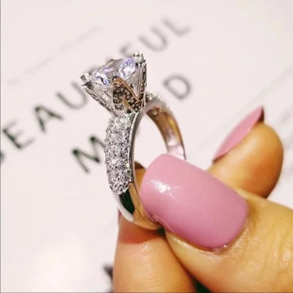 925 STERLING SILVER RING, CUTE RING, SHINY RING. - Picture 4 of 6